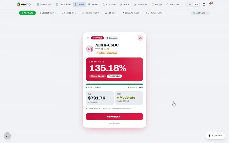 Feed, protocol health and watchlist